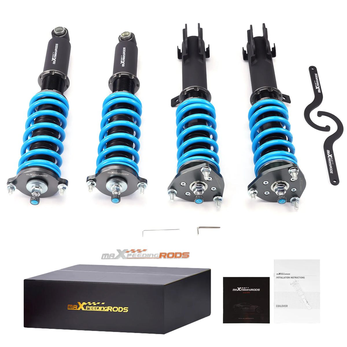 MaXpeedingrods T6 Coilovers, 24-Way Damping, for Mitsubishi Galant and Legnum VR-4 EC5A/EC5W 1999-2003, 2.5L V6