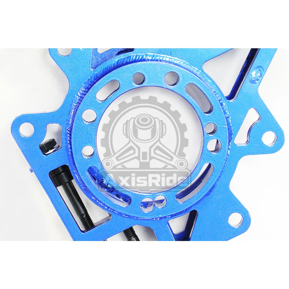 BMW E81 E82 E87 E88 E90 E91 E92 Rear Drop Knuckle Kit with Adjustable Arms, Stainless Steel