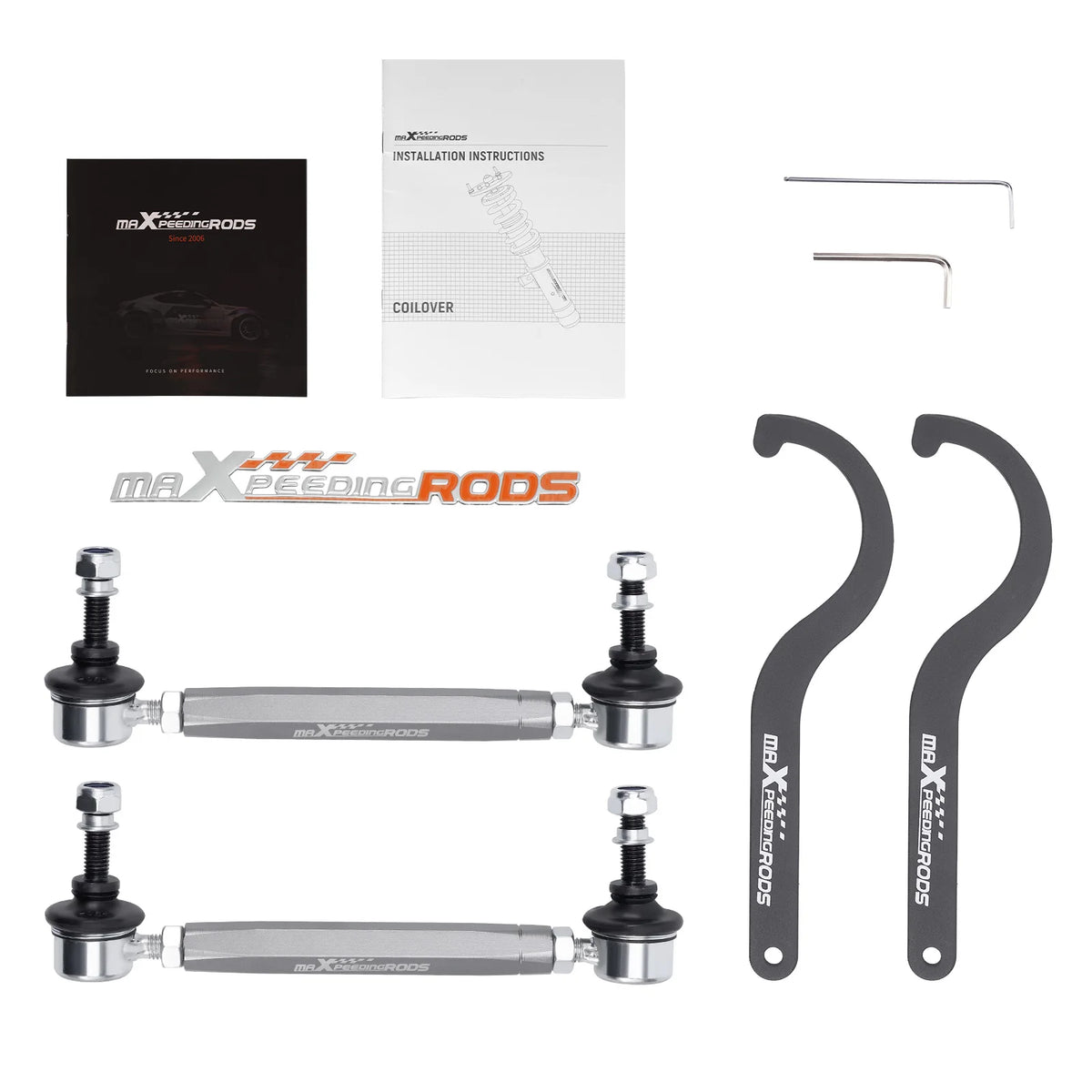 MaXpeedingrods T6 Coilovers for Toyota Venza FWD 2009-2015 and Highlander FWD 2008-2013, 24-Level Damping