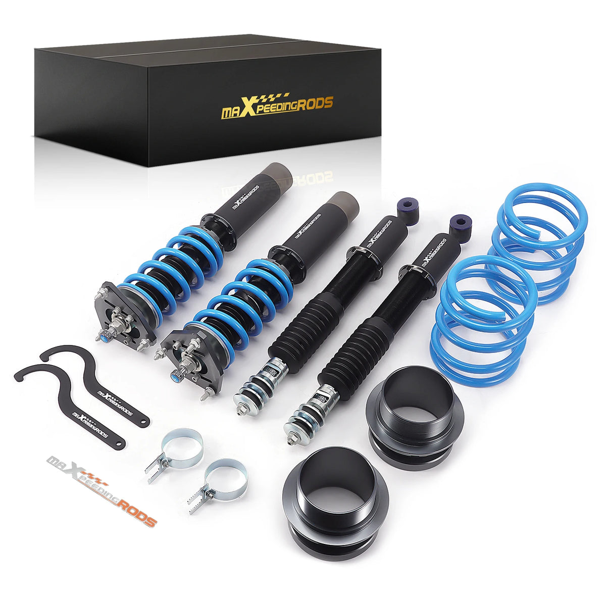 MaXpeedingrods T6 coilovers with front camber plates for Toyota Corolla AE86