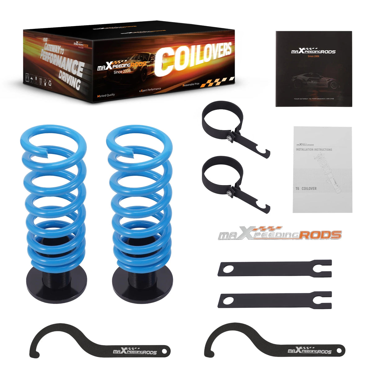 MaXpeedingrods T6 Coilovers for Mercedes-Benz E-Class W212 4Matic 2010-2016, 24-Way Damping, Non-Airmatic