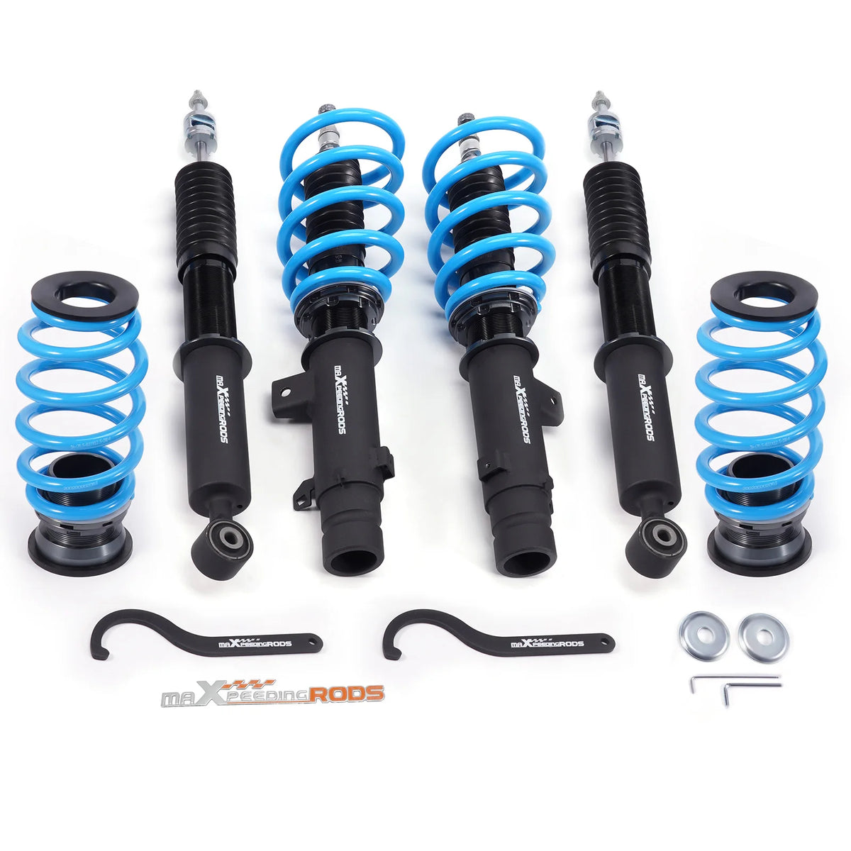 MaXpeedingrods T6 coilovers with blue springs and black bodies for 2017-2022 Honda CR-V