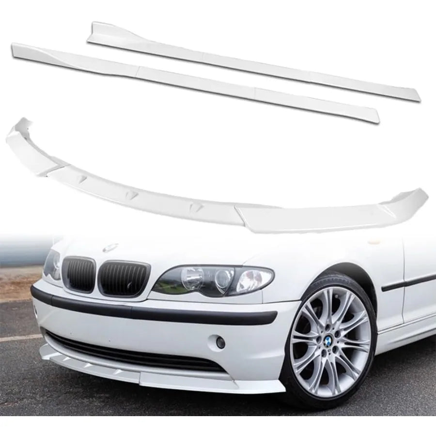 9-piece body kit with front lip, side skirt extensions and diffuser for 2002-2005 BMW 3 Series E46
