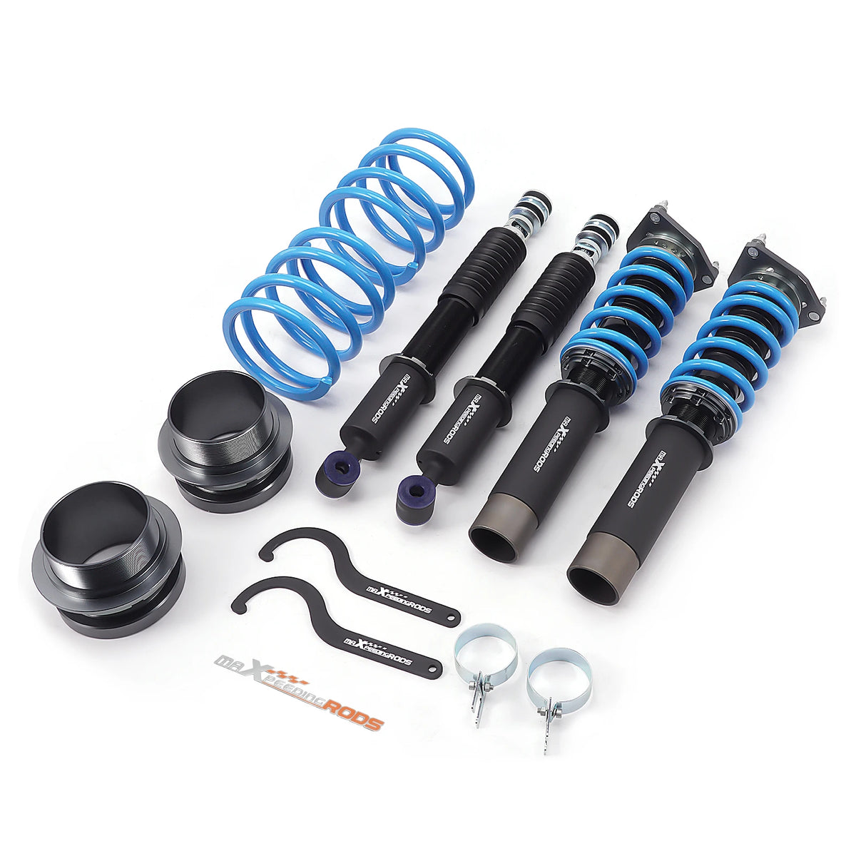 MaXpeedingrods T6 Coilovers, 24-Way Damping, for Toyota Corolla AE86 1983-1987 with Front Camber Plates