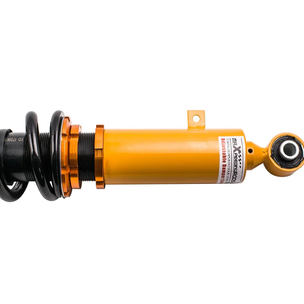 MaXpeedingrods Coilovers for Toyota Supra MA70 GA70 JZA70 1986-1993 and Soarer Z20, 24-Way Damping, Gold
