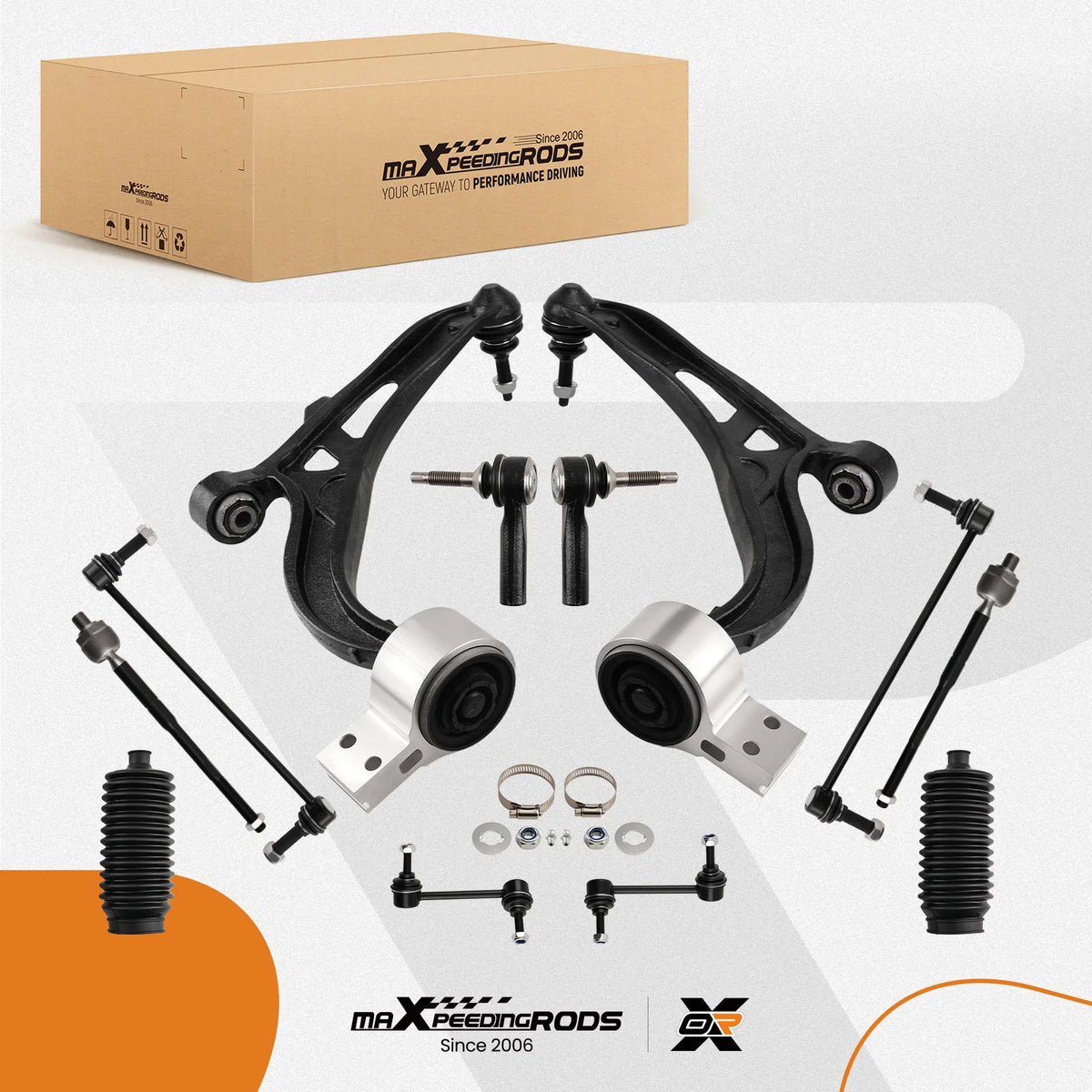 MaXpeedingrods front lower control arms, tie rods and sway bar links kit for Ford Explorer