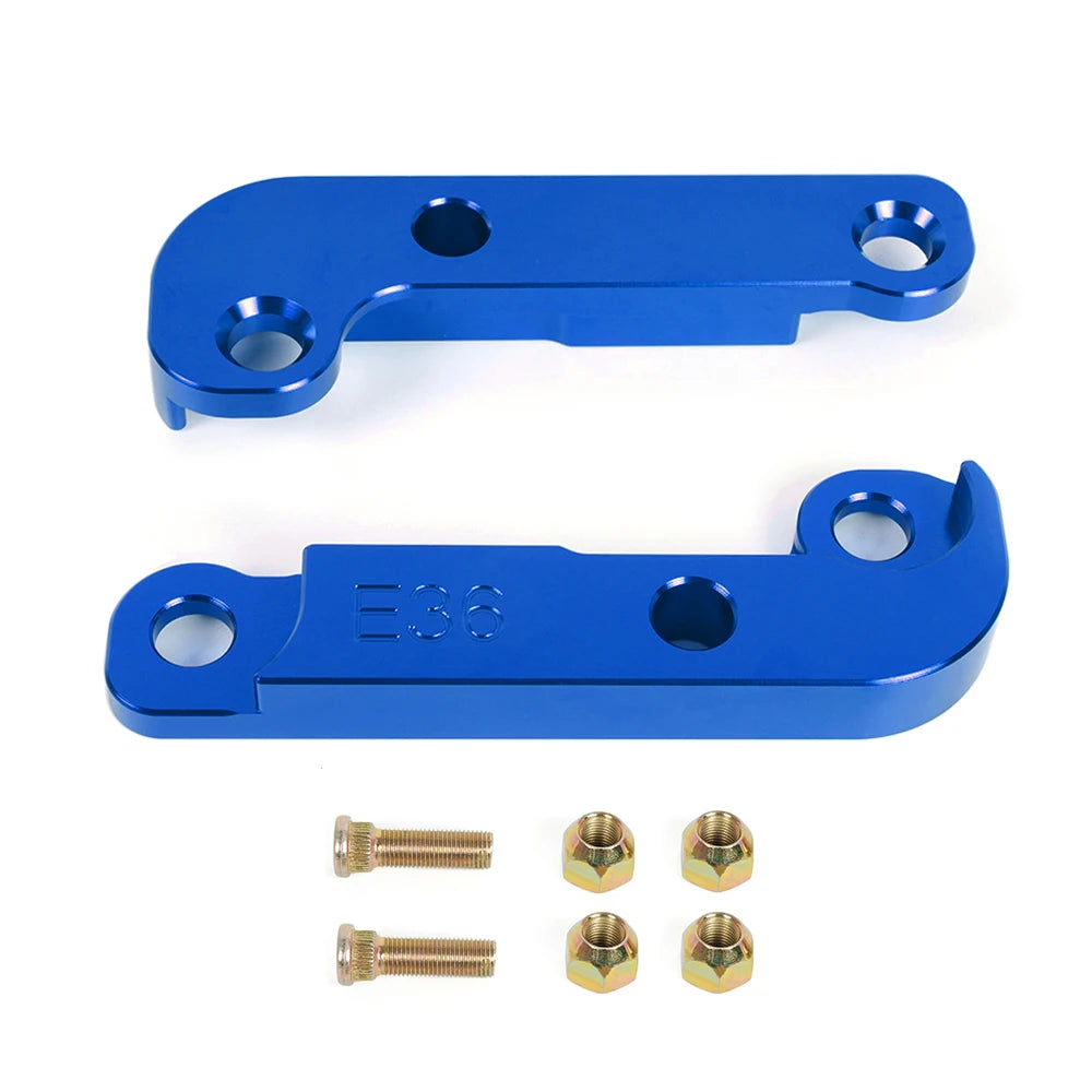 BMW E36 M3 Steering Lock Adapter Kit for Increased Turn Angle, Drift Lock Spacers, Aluminum