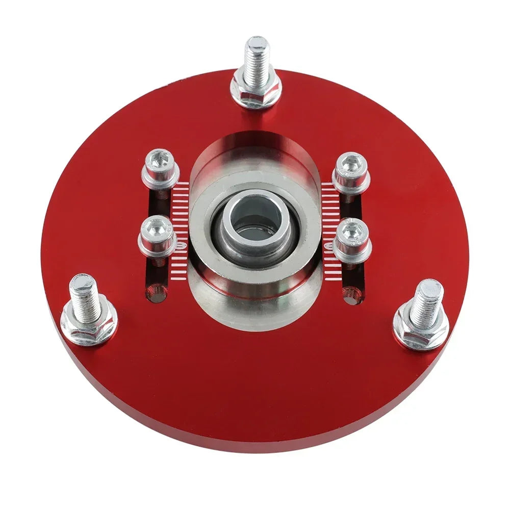 1991-1999 BMW 3 Series E36 and 1998-2005 E46 incl. M3 Front Camber Plates, Coilover Top Mounts, Red Aluminum
