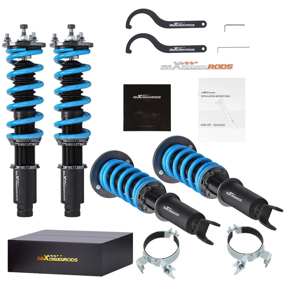 MaXpeedingrods SP1 coilovers with blue springs for 1994-1997 Honda Accord CD5 CD7