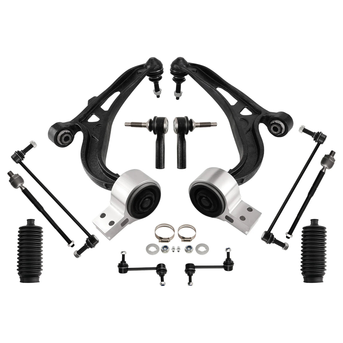MaXpeedingrods 12-Piece Front Lower Control Arm Kit for Ford Explorer 2011-2019 and Police Interceptor Utility 2013-2019