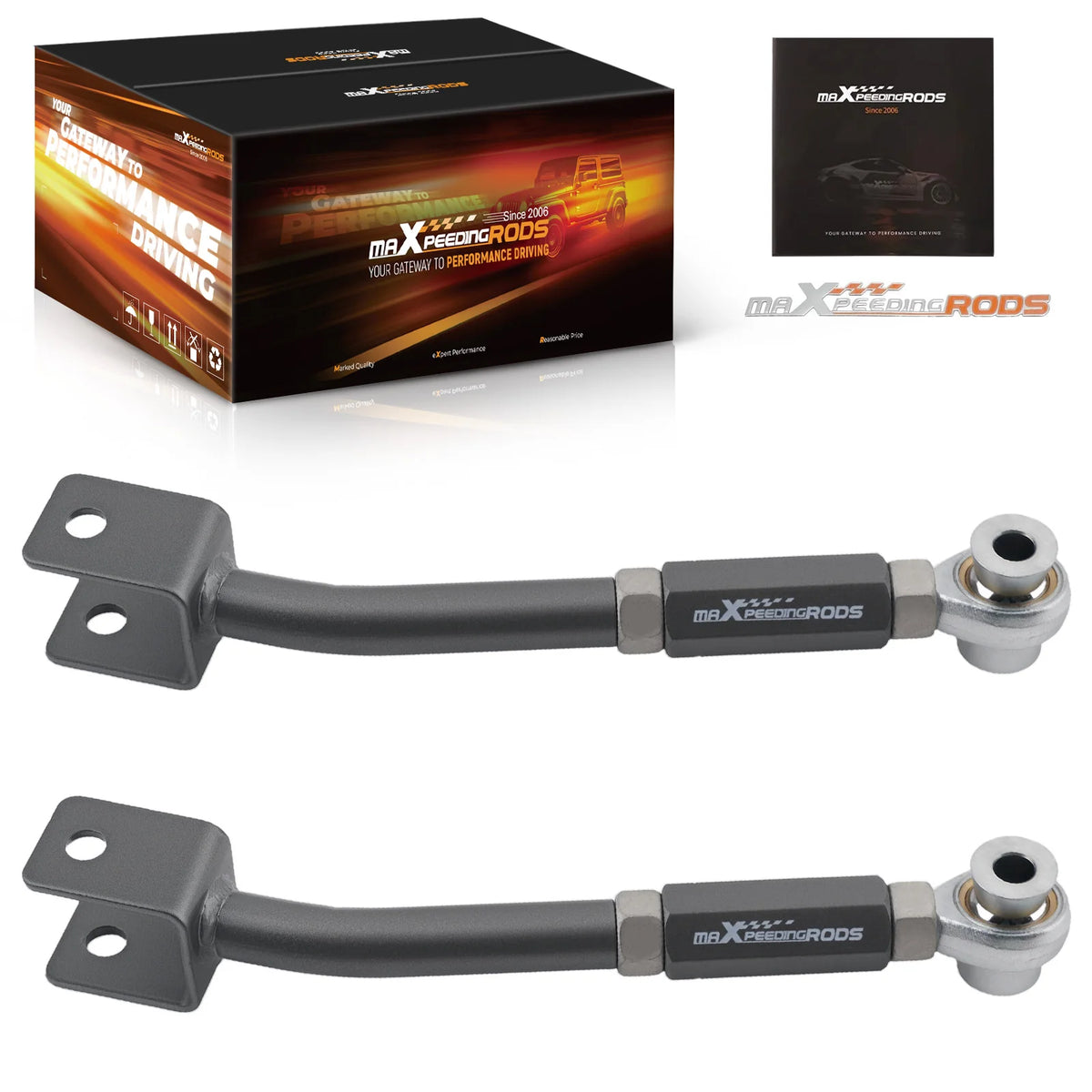 MaXpeedingrods adjustable rear camber arms with spherical bearings, left and right pair