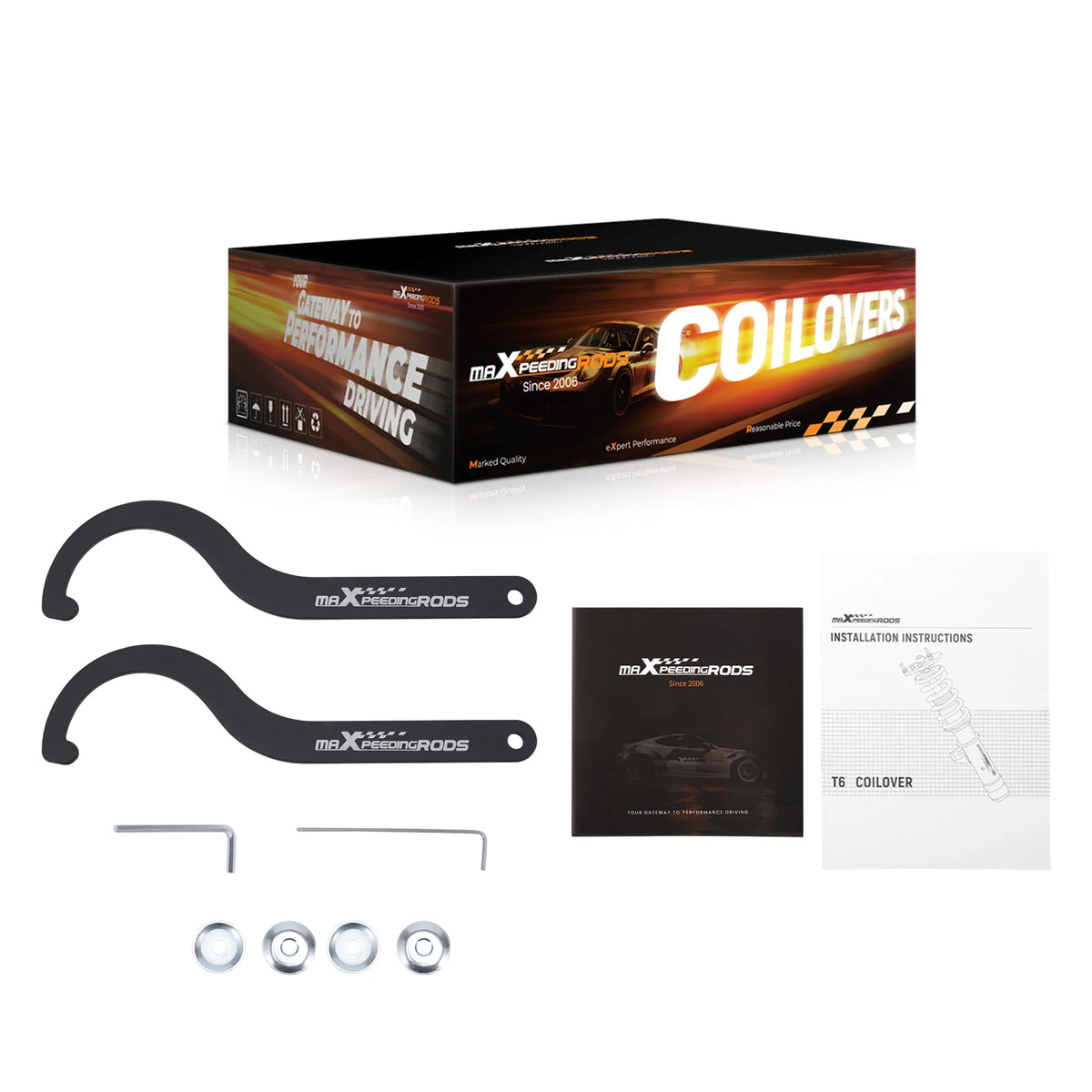 MaXpeedingrods T6 Coilovers with 24-Way Adjustable Damping for Infiniti G20 (P11) 1999-2002