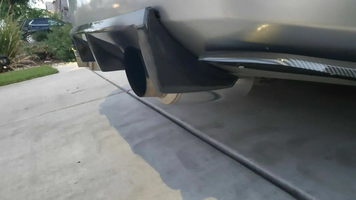 2003-2008 Nissan 350Z Rear Bumper Diffuser Spoiler, Carbon Fiber Look Finish
