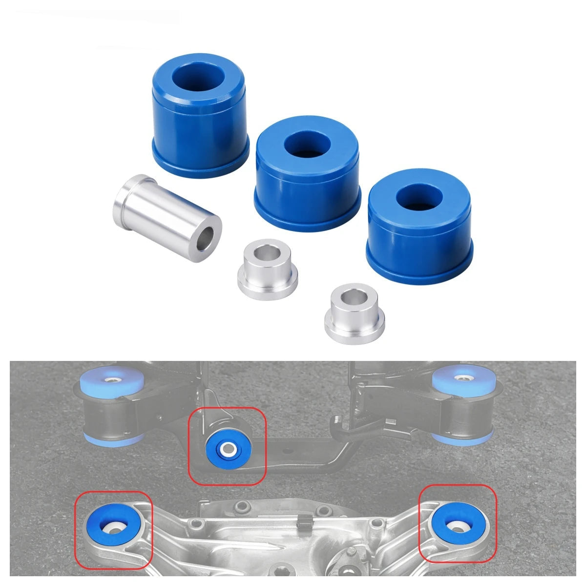 95A polyurethane rear differential mount bushing kit for BMW E36 3 Series