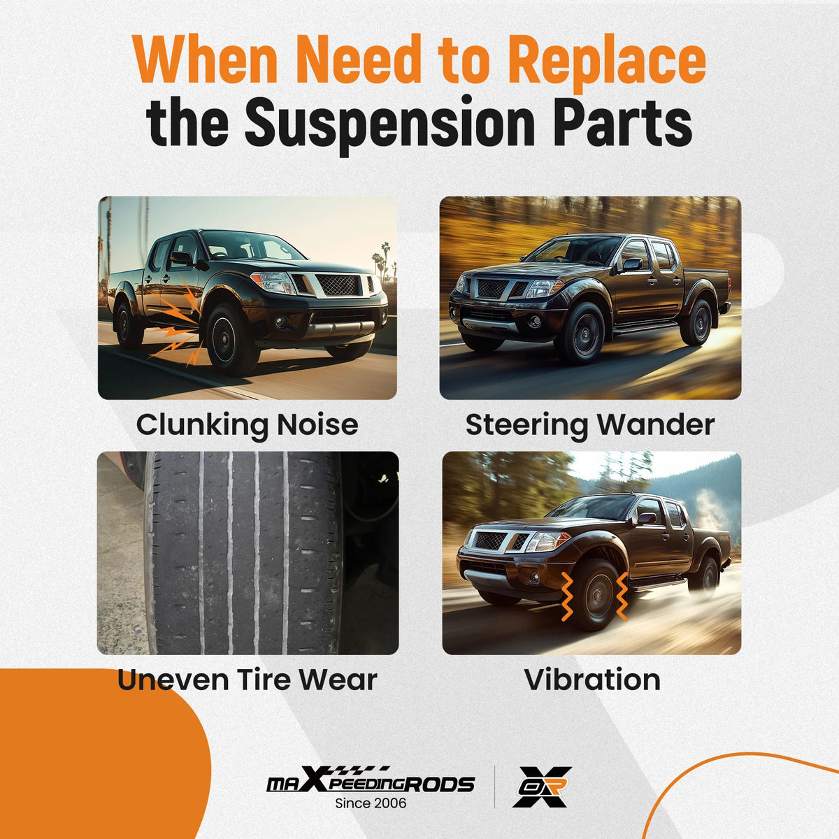 MaXpeedingrods Front Upper Control Arms with Ball Joints for Nissan Frontier 2005-2023, Pathfinder 2005-2012, Xterra