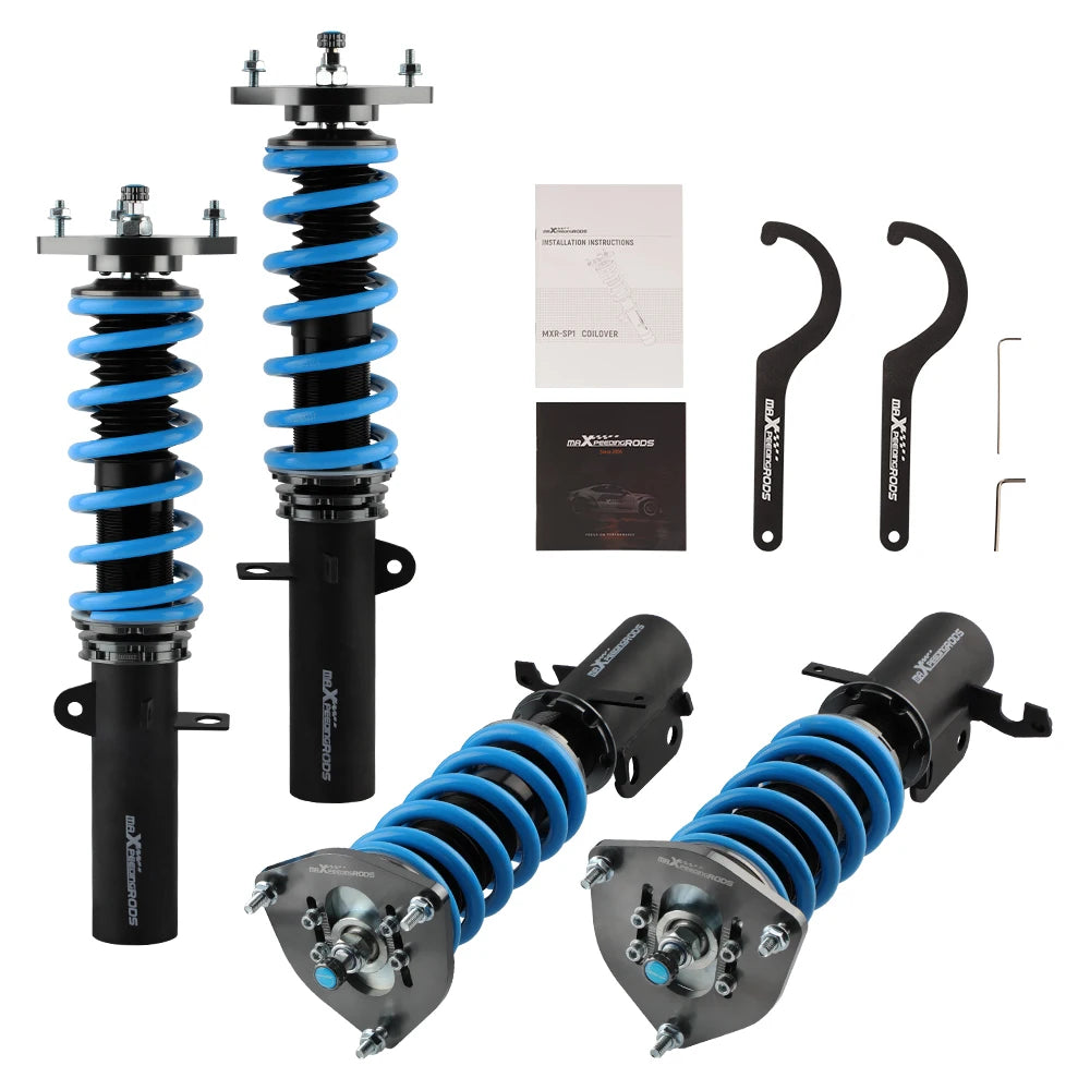 MaXpeedingrods Coilovers for Toyota Corolla E90 E100 E110 AE92 AE101 AE111 1988-1999, Blue Springs