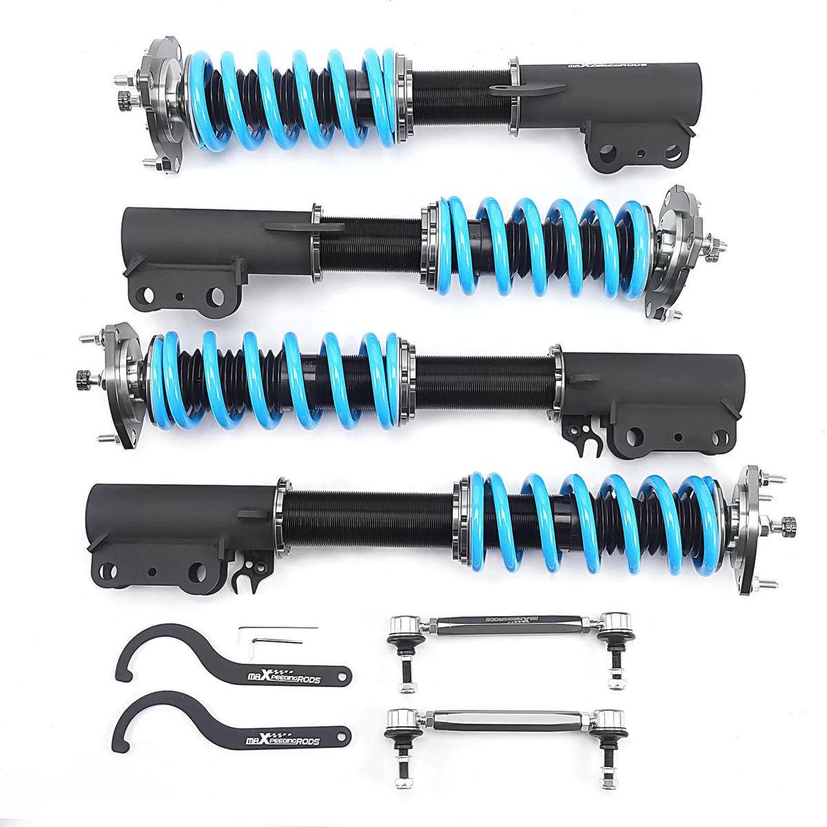 MaXpeedingrods T6 coilovers with blue springs for Toyota Venza FWD and Highlander FWD
