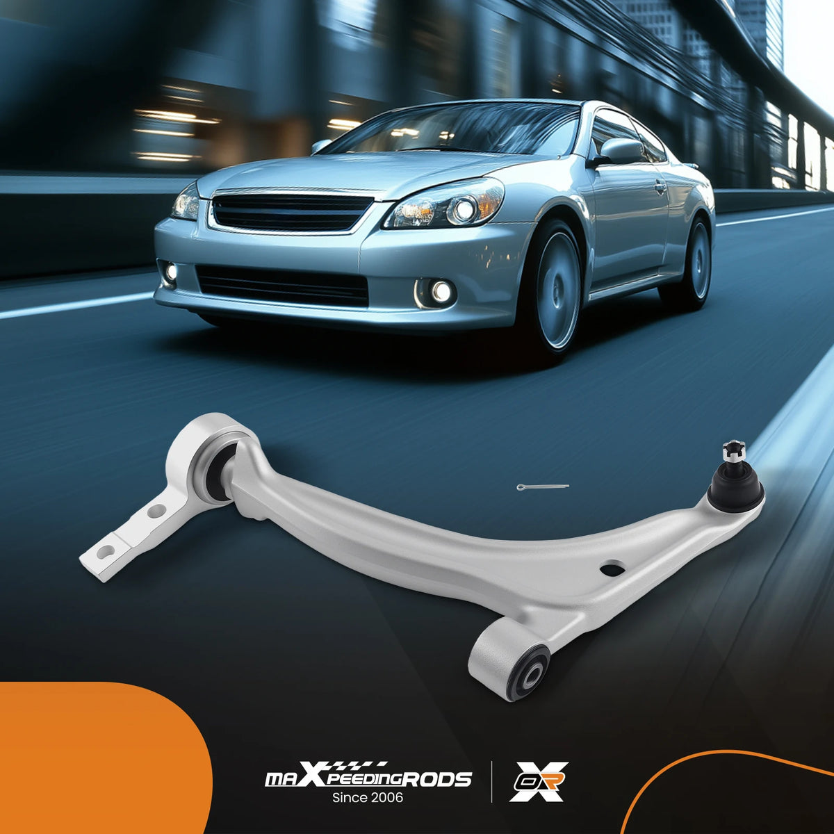 MaXpeedingrods Front Lower Control Arm with Ball Joint, Driver Side, for Nissan Altima 2002-2006 and Maxima 2004-2008
