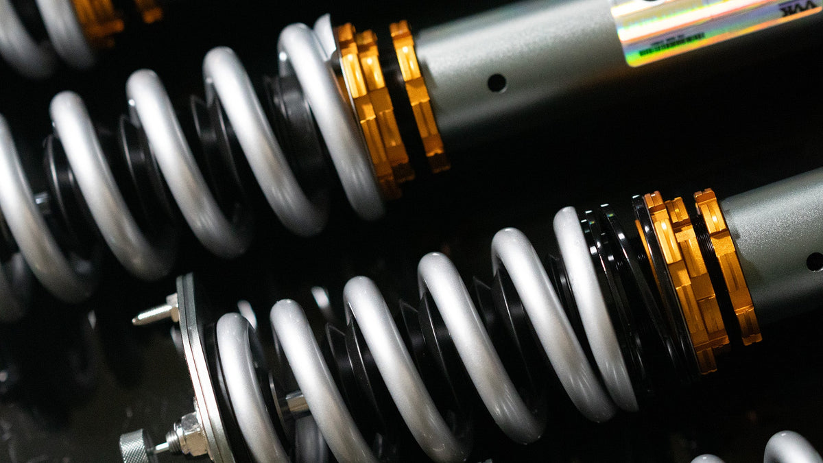 Mercedes SL280 R230 Coilover Conversion Kit with Adjustable Sway Bars and Power Steering