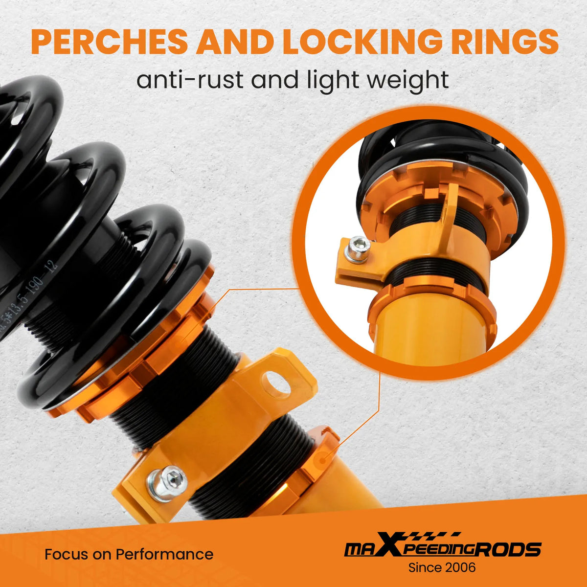 MaXpeedingrods Coilovers for Toyota Corolla E12 2001-2007, Matrix XRS E130 and Pontiac Vibe 2003-2008, 24-Level Damping