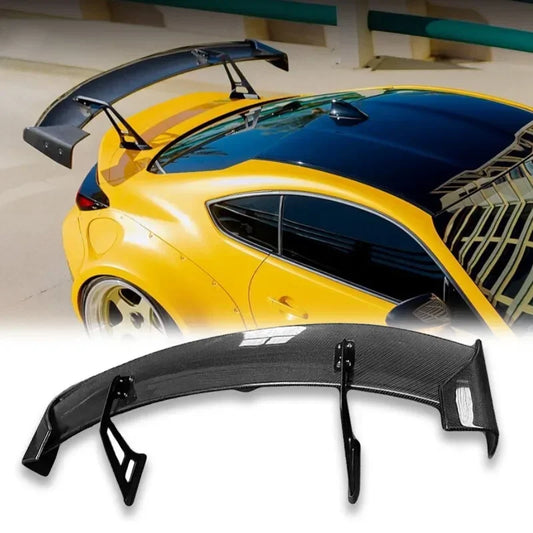 Real carbon fiber A-D style rear swan neck wing spoiler for the 2021+ Toyota GR86 ZN8 and Subaru BRZ