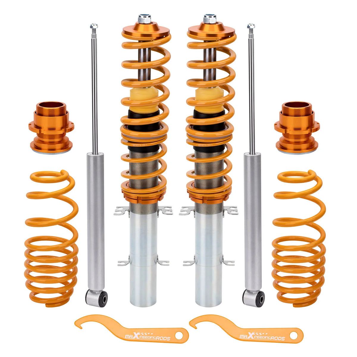 MaXpeedingrods twin-tube height adjustable coilover set for VW Jetta Mk4 and Golf Mk4 FWD