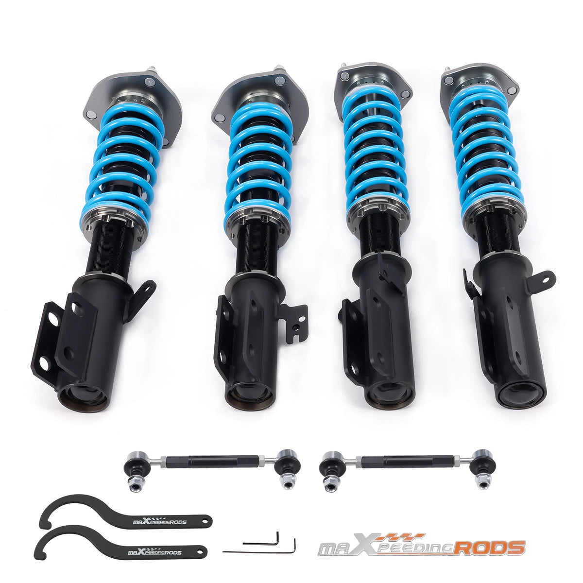 MaXpeedingrods T6 coilovers with blue springs for 2007-2012 Lexus ES350 and Toyota Camry