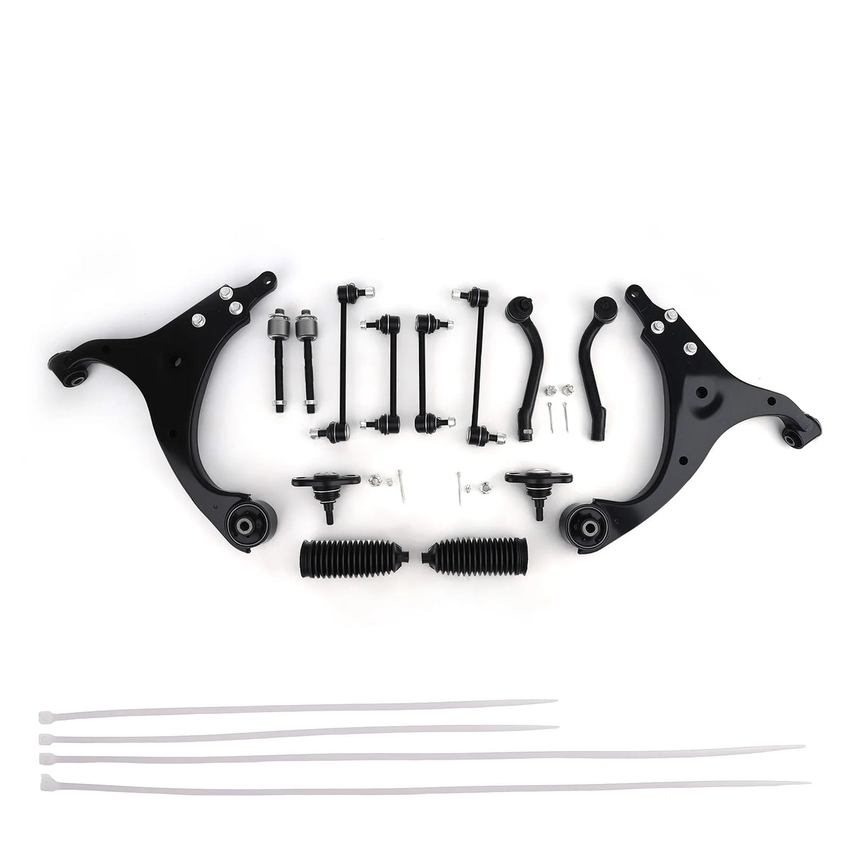 MaXpeedingrods front control arms, tie rods, sway bar links and ball joints kit for Hyundai Elantra