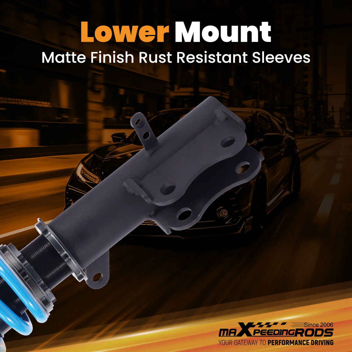 MaXpeedingrods T6 Coilovers for Dodge Caliber 2007-2012, Jeep Compass and Patriot MK, 24-Way Damping