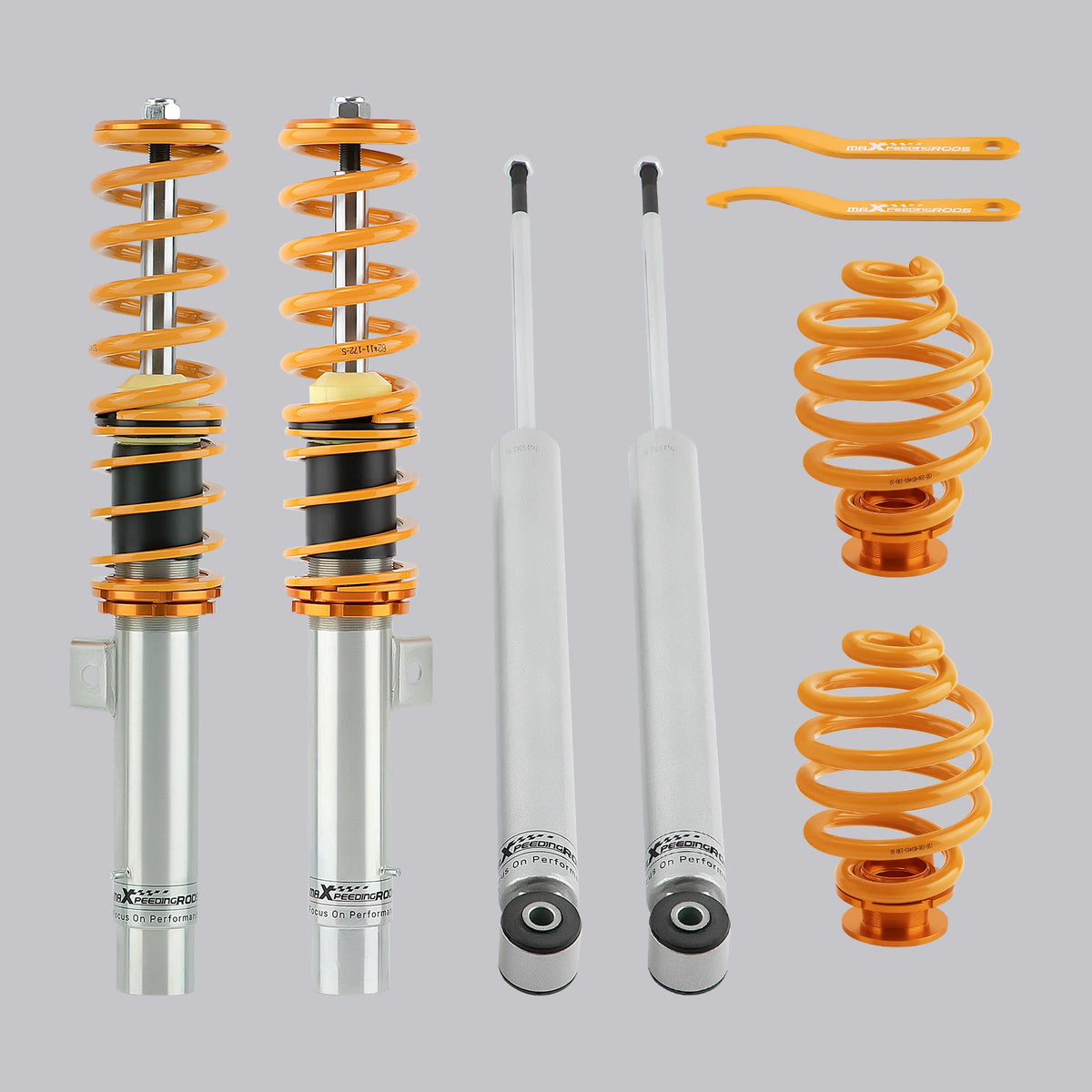 MaXpeedingrods Coilovers for BMW 3 Series E46 Sedan, Coupe and Touring RWD 1998-2006, Non-Adjustable