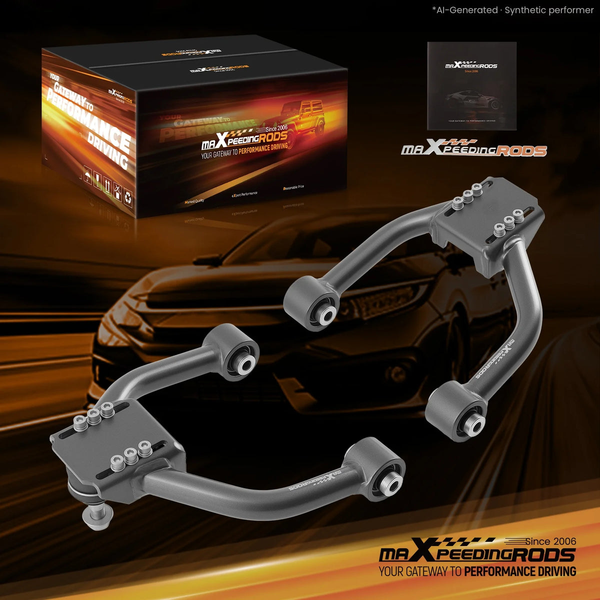 MaXpeedingrods Adjustable Front Upper Camber Arms for Honda Accord 2008-2012, Acura TSX 2009-2014 and Acura TL 2009-2014