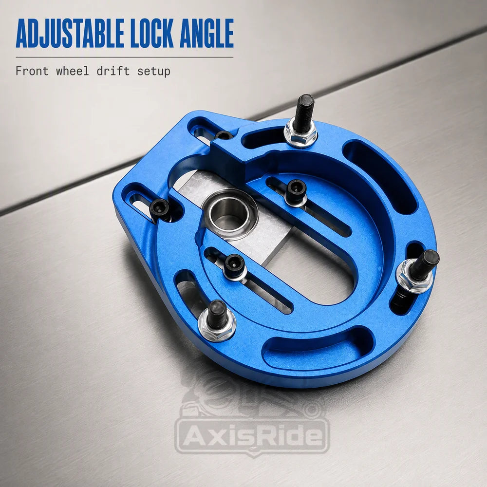BMW E46 Front Drift Steering Angle Kit, Up to 72 Degrees Lock, Adjustable Camber, Caster and Roll Center