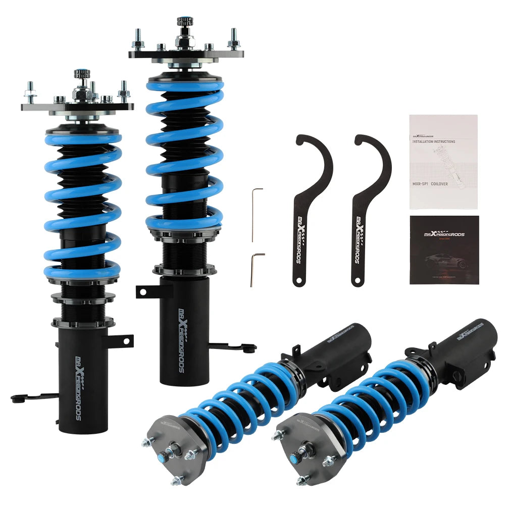 MaXpeedingrods Coilovers for Toyota Corolla E90 E100 E110 AE92 AE101 AE111 1988-1999, Blue Springs