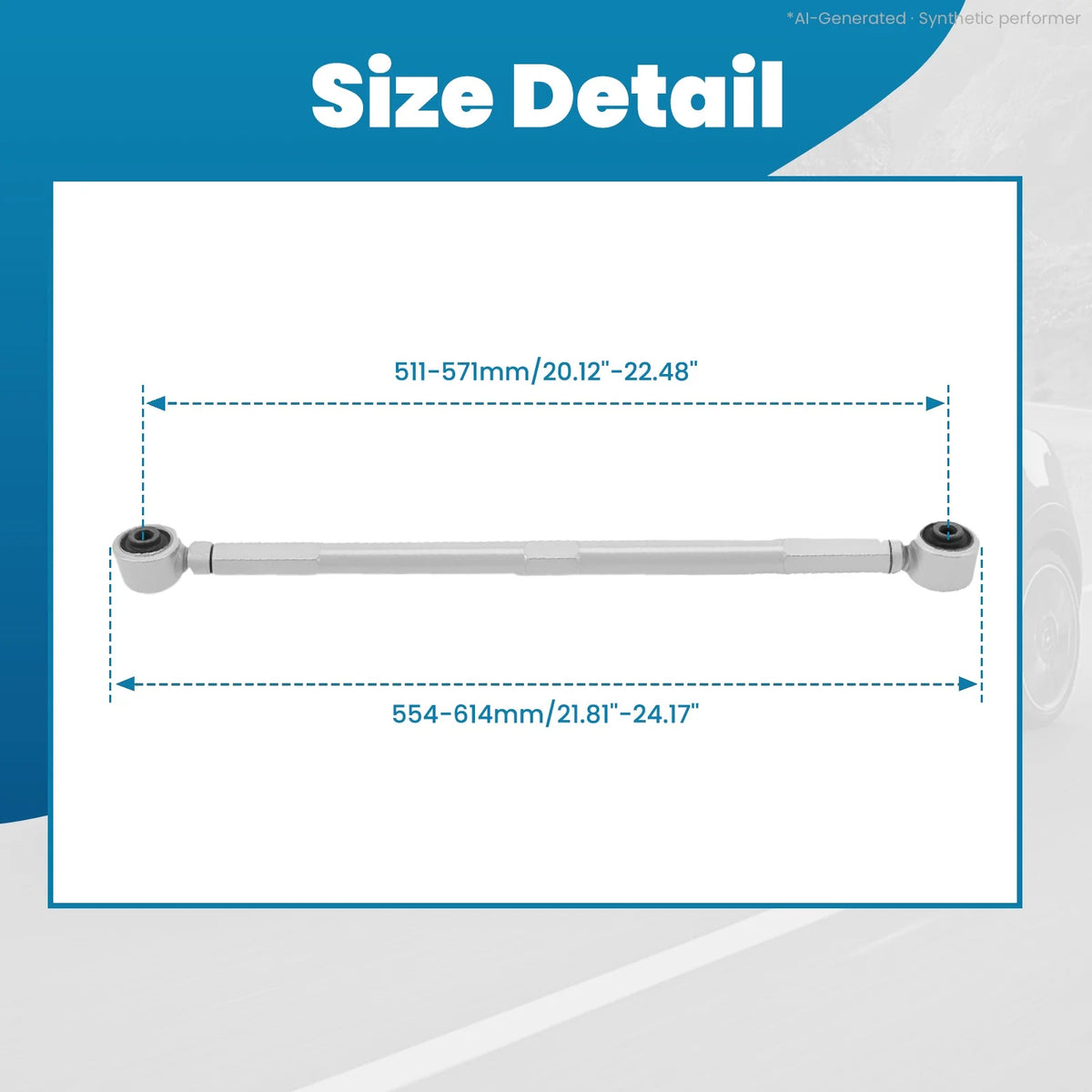MaXpeedingrods Adjustable Rear Lower Control Arms for Mini Cooper 2002-2013 R50 R52 R53 R56 R57 R58 R59, Pair