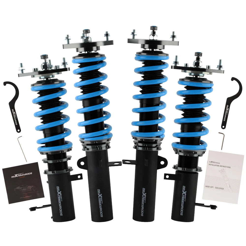 MaXpeedingrods Coilovers for Toyota Corolla E90 E100 E110 AE92 AE101 AE111 1988-1999, Blue Springs