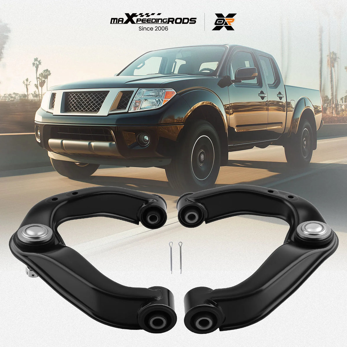 MaXpeedingrods front upper control arms with ball joints for Nissan Frontier, Pathfinder and Xterra