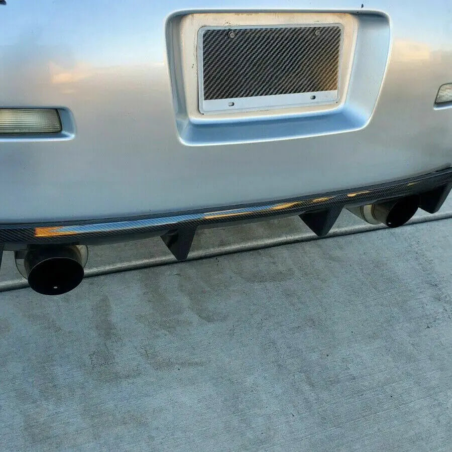 Carbon fiber look rear bumper diffuser spoiler for the 2003-2008 Nissan 350Z