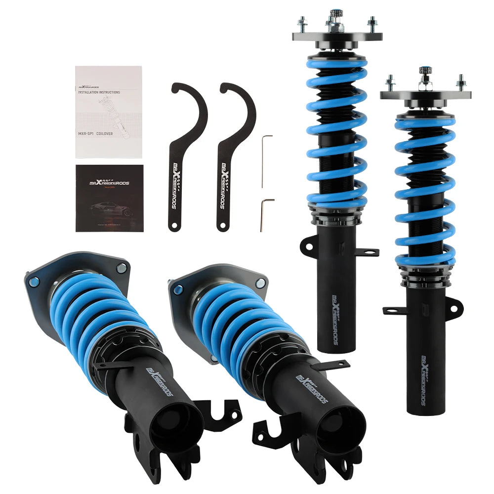 MaXpeedingrods Coilovers for Toyota Corolla E90 E100 E110 AE92 AE101 AE111 1988-1999, Blue Springs