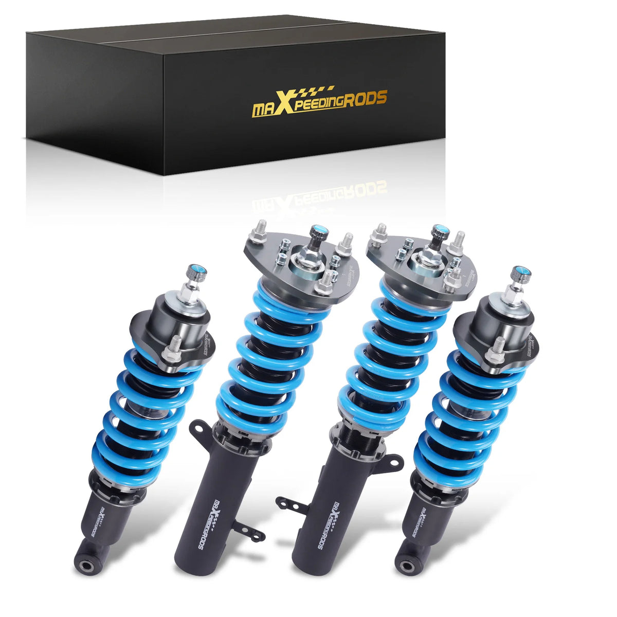 MaXpeedingrods T6 coilovers with blue springs for Dodge Caliber, Jeep Compass and Jeep Patriot
