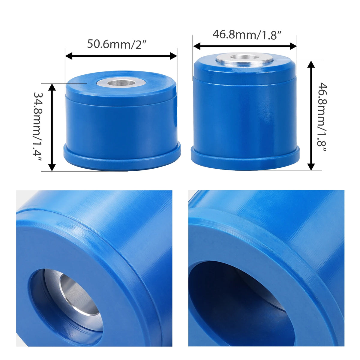 1992-1999 BMW 3 Series E36 Rear Differential Mount Bushing Kit, 95A Polyurethane and Billet Aluminum