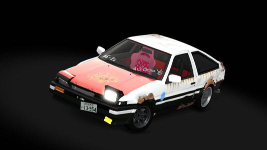 JD-Garage Toyota AE86 Tofu Delivery Drift Missile for Assetto Corsa