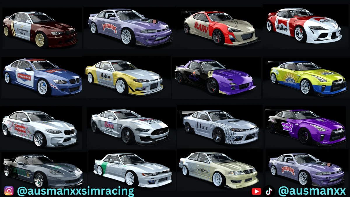 ADL Pro-Am Competition Assetto Corsa Drift Car Pack (Free Download)