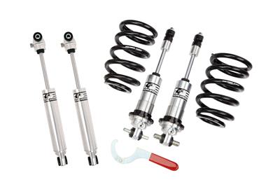 Aldan American Coilover Kit, Lowered, Front, Twin-Tube, Aluminum Body, Natural, Polyurethane - 300164