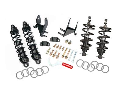 Aldan American Coilover Kit, Nighthawk Series, Front/Rear, Double Adjustable, Black Anodized, 450 - 7000184