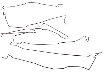 ACDelco Brake Lines, Direct Fit, ACDelco GM Genuine Parts Brake Hydraulic Lines, Steel, Black - 19419085