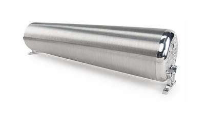 Air Lift Performance Air Tank, Flo, 3.4 Gallons Volume, 18 in. Long, Aluminum, Natural, Each - 15228