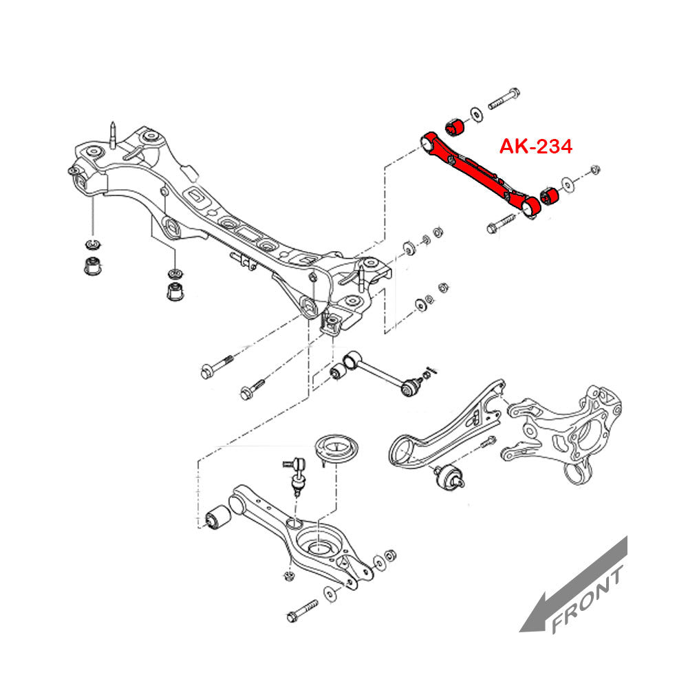 Godspeed Kia Optima (TF) 2011-15 Adjustable Rear Camber Arms (Spherical Bearings)