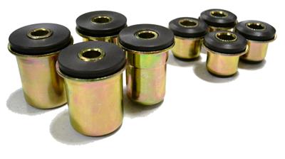 Ridetech Control Arm Bushings, StreetGRIP, Front, Delrin, Black, Chevy, Kit - 11019590