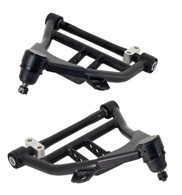 Ridetech Control Arms, StrongArm, Steel, Black Powdercoated, Chevy 1958-64, Full Size Passenger - 11052899