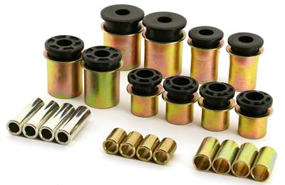 Ridetech Control Arm Bushings, StreetGRIP, Front, Upper/Lower, Delrin, Black, Buick, Chevrolet - 11229590